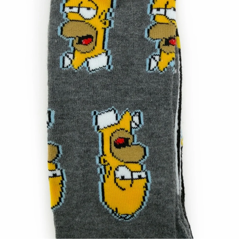 The Simpsons Crew Socks Mens Womens Homer Simpson Funny Gift 90s Y2K NWT New